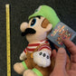 Luigi Mario Party Plush Toy 2003 Nintendo Hudson Soft Japan 23cm Tall