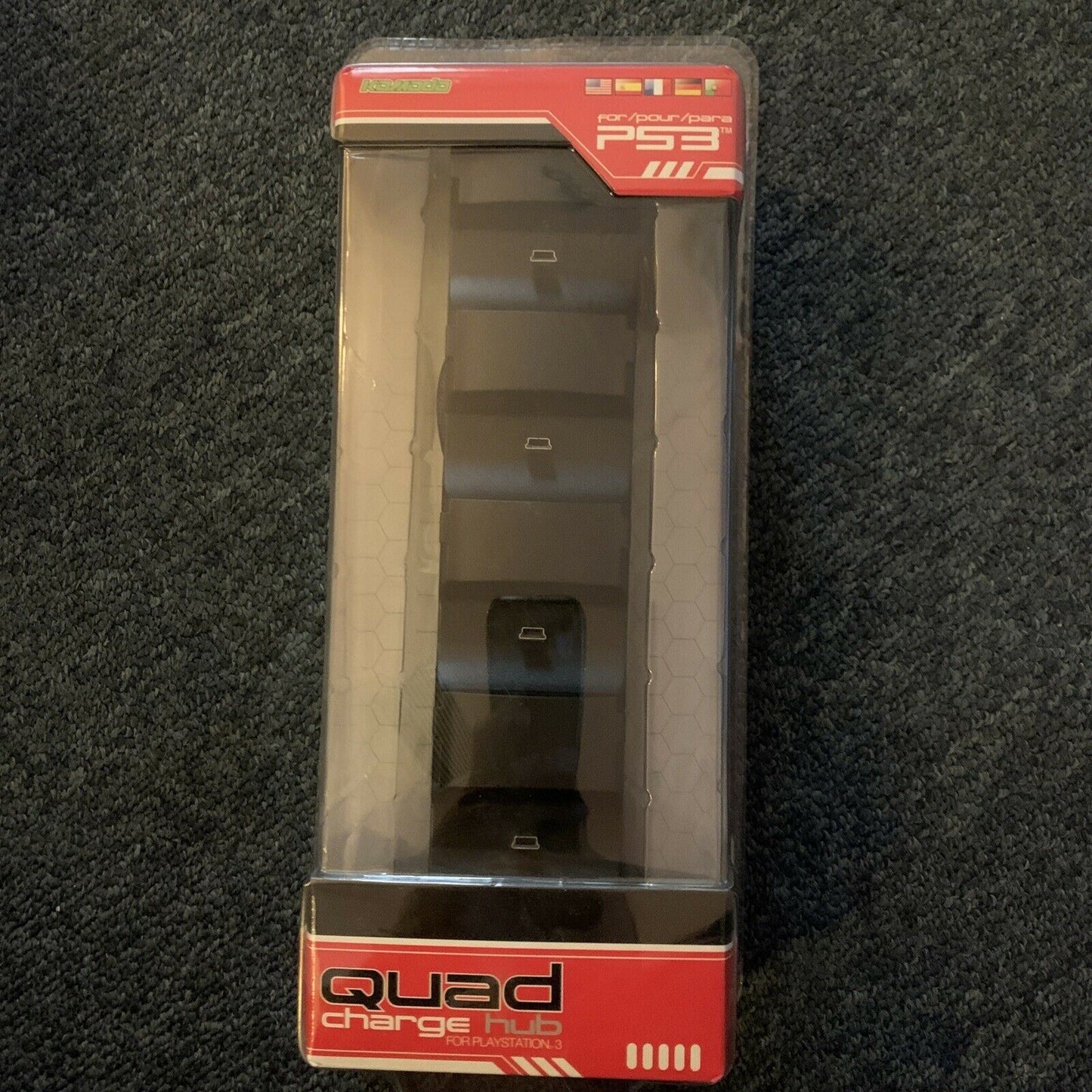 *New Sealed* Komodo Quad Charge Hub Dock - Charge 4x PS3 Controllers Same Time