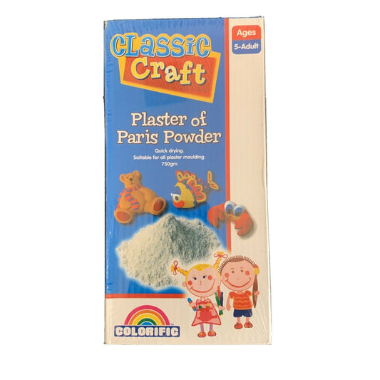 Classic Craft: Plaster Of Paris Powder - Suitable For Moulding For Kids Ages 5+