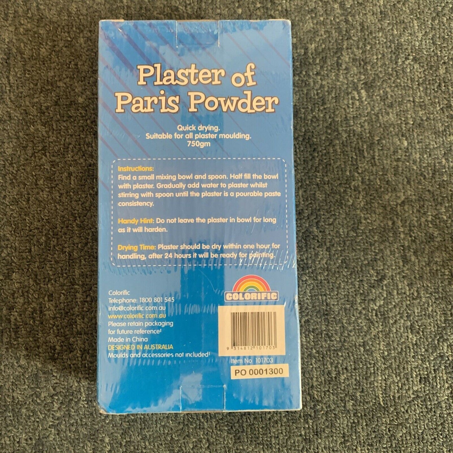 Classic Craft: Plaster Of Paris Powder - Suitable For Moulding For Kids Ages 5+