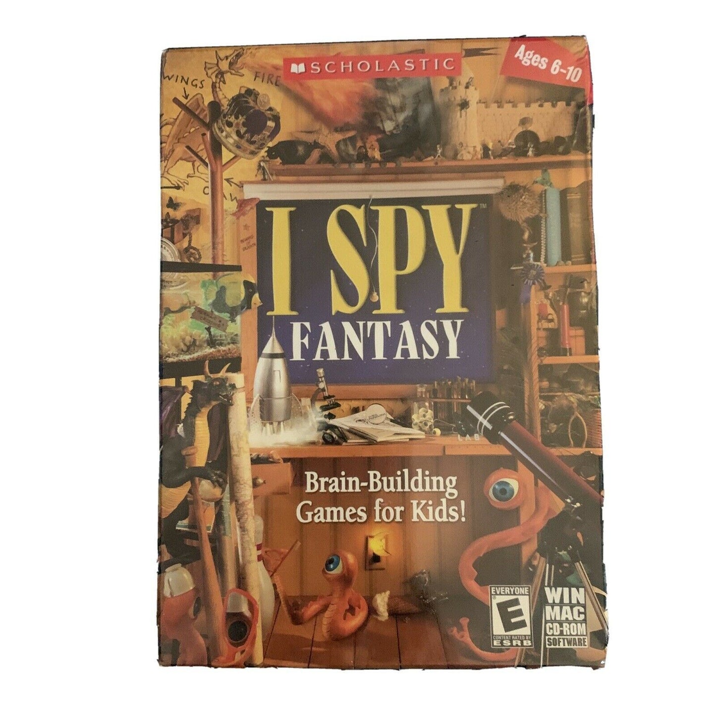 *New Sealed* Scholastic: I Spy Fantasy - Brain-Building Games For Kids PC/Mac