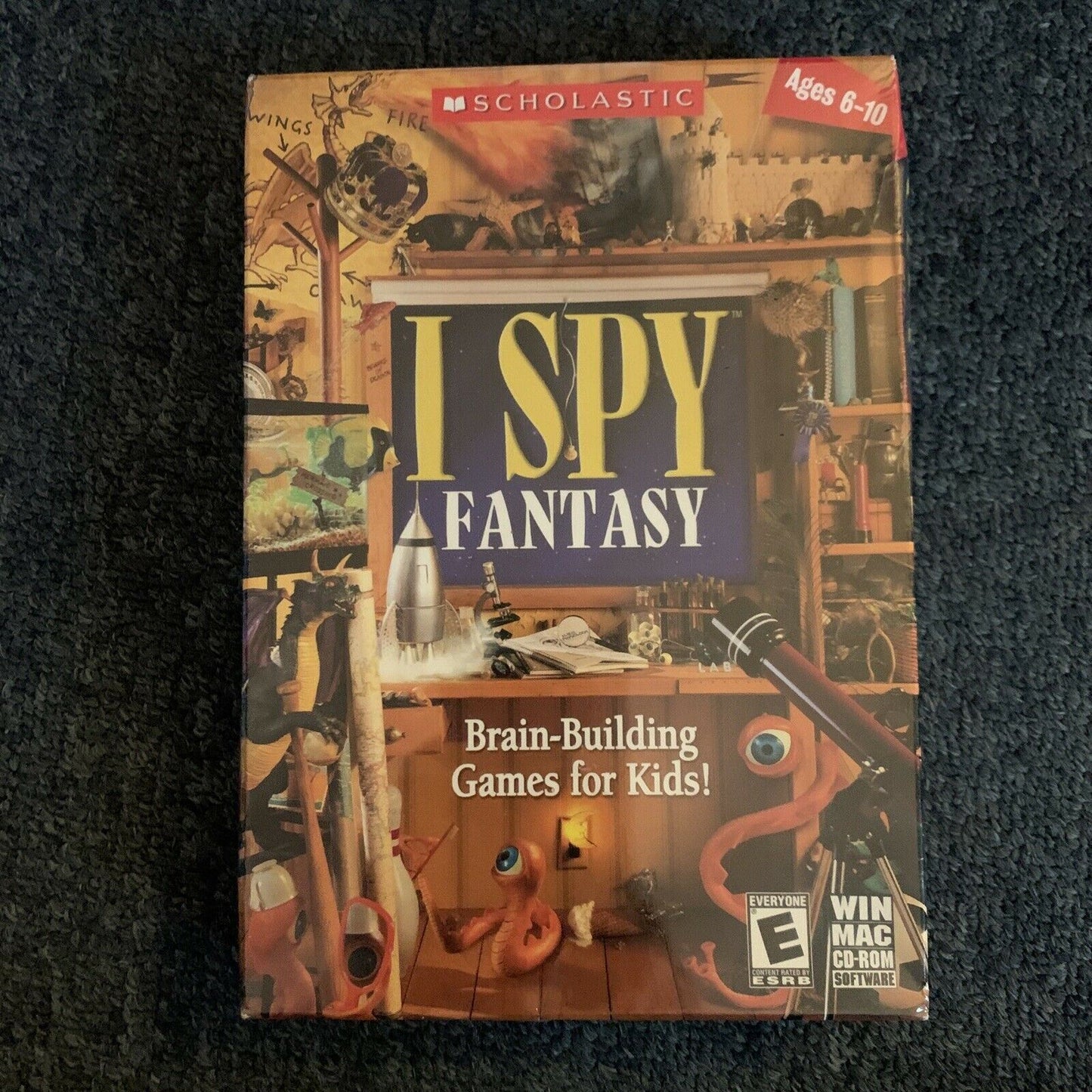 *New Sealed* Scholastic: I Spy Fantasy - Brain-Building Games For Kids PC/Mac