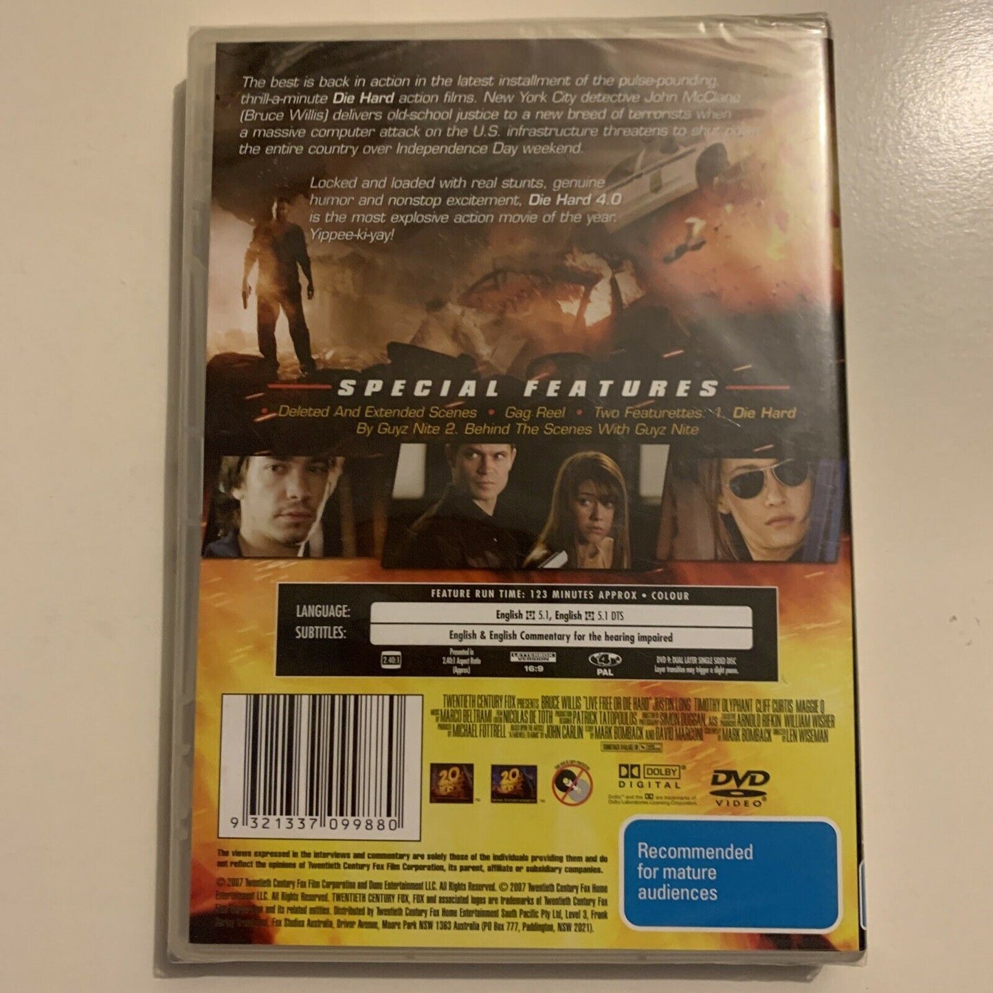 *New Sealed* Die Hard 4.0 (DVD, 2007) Bruce Willis Region 4