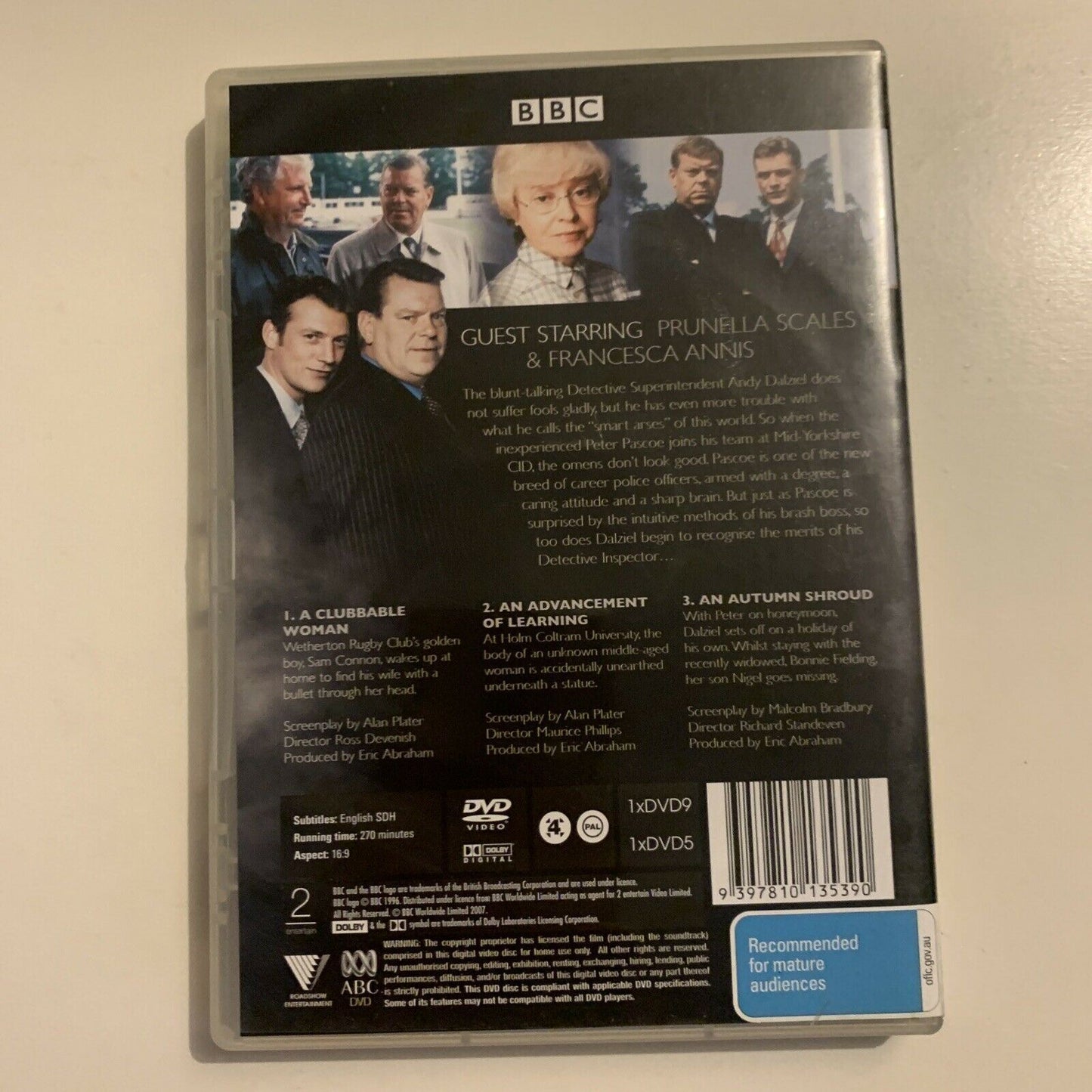 Dalziel & Pascoe : Series 1 (DVD, 1996, 2-Disc)  Colin Buchanan Region 4&2