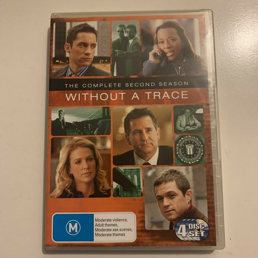 Without A Trace : Season 2 (DVD, 2005, 4-Disc Set) Anthony Lapaglia Region 4