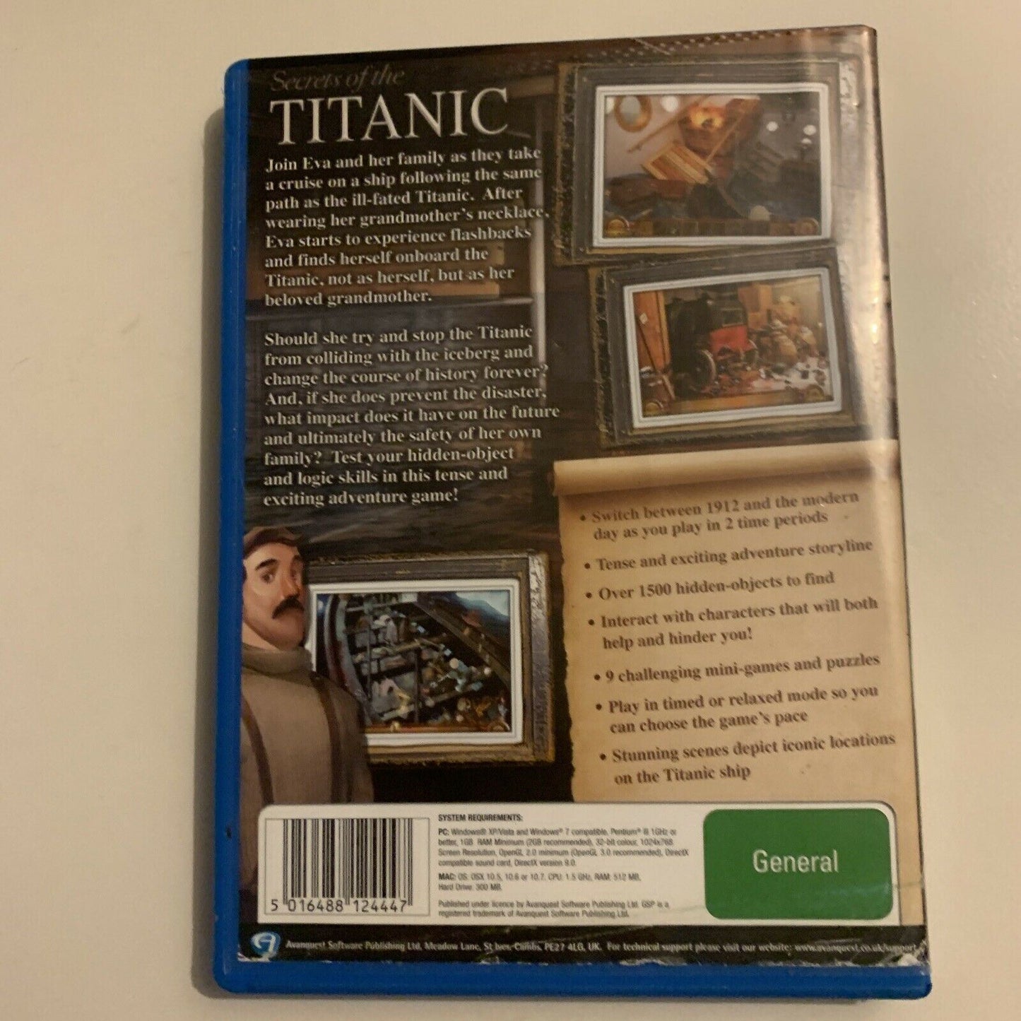 Secrets of the Titanic 1912-2012 PC/Mac DVD-ROM Hidden Object Game