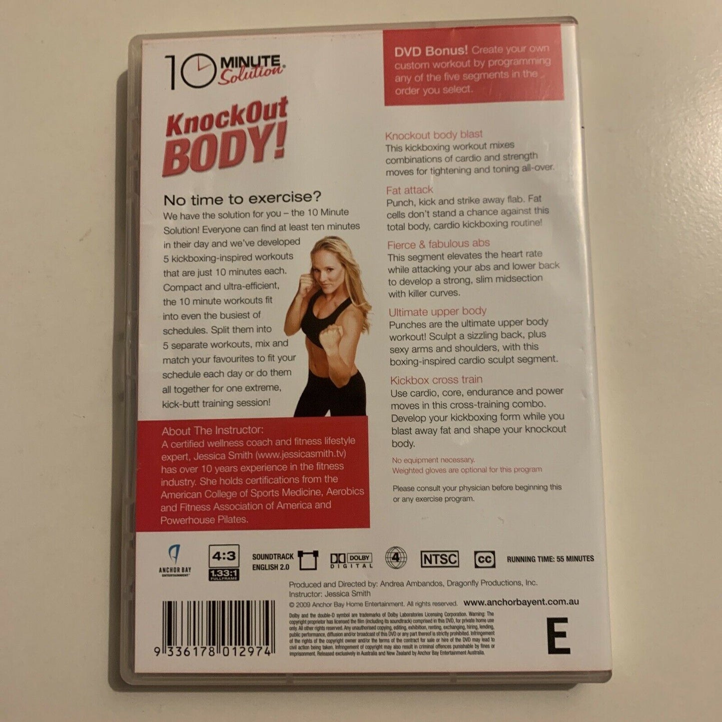 10 Minute Solution - Knockout Body (DVD, 2010) Jessica Smith. Region 4