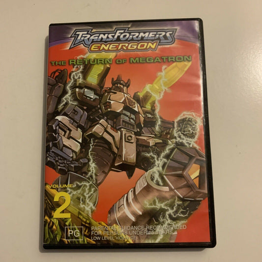 Transformers Energon - The Return Of Megatron : Vol 2 (DVD, 2005) Region 4&2