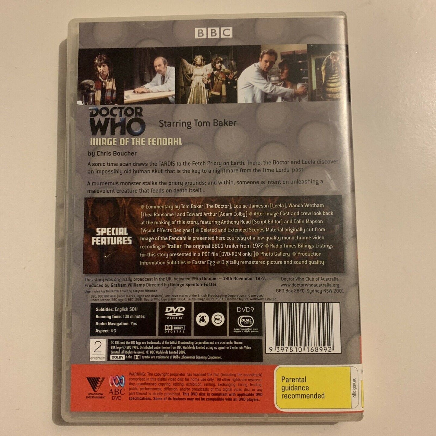 Doctor Who - Image Of Fendahl (DVD, 1977) Tom Baker BBC Region 4