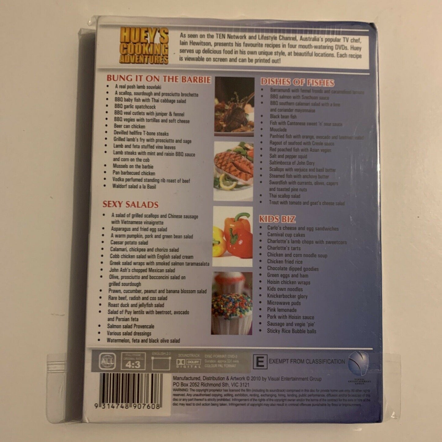 *New Sealed* Huey's Cooking Adventures (DVD, 2010, 4-Disc) All Regions