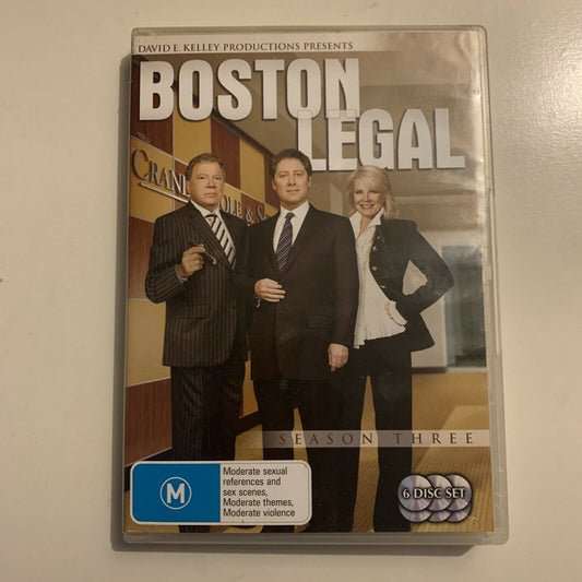 Boston Legal : Season 3 (DVD, 2007, 6-Disc) James Spader Region 4