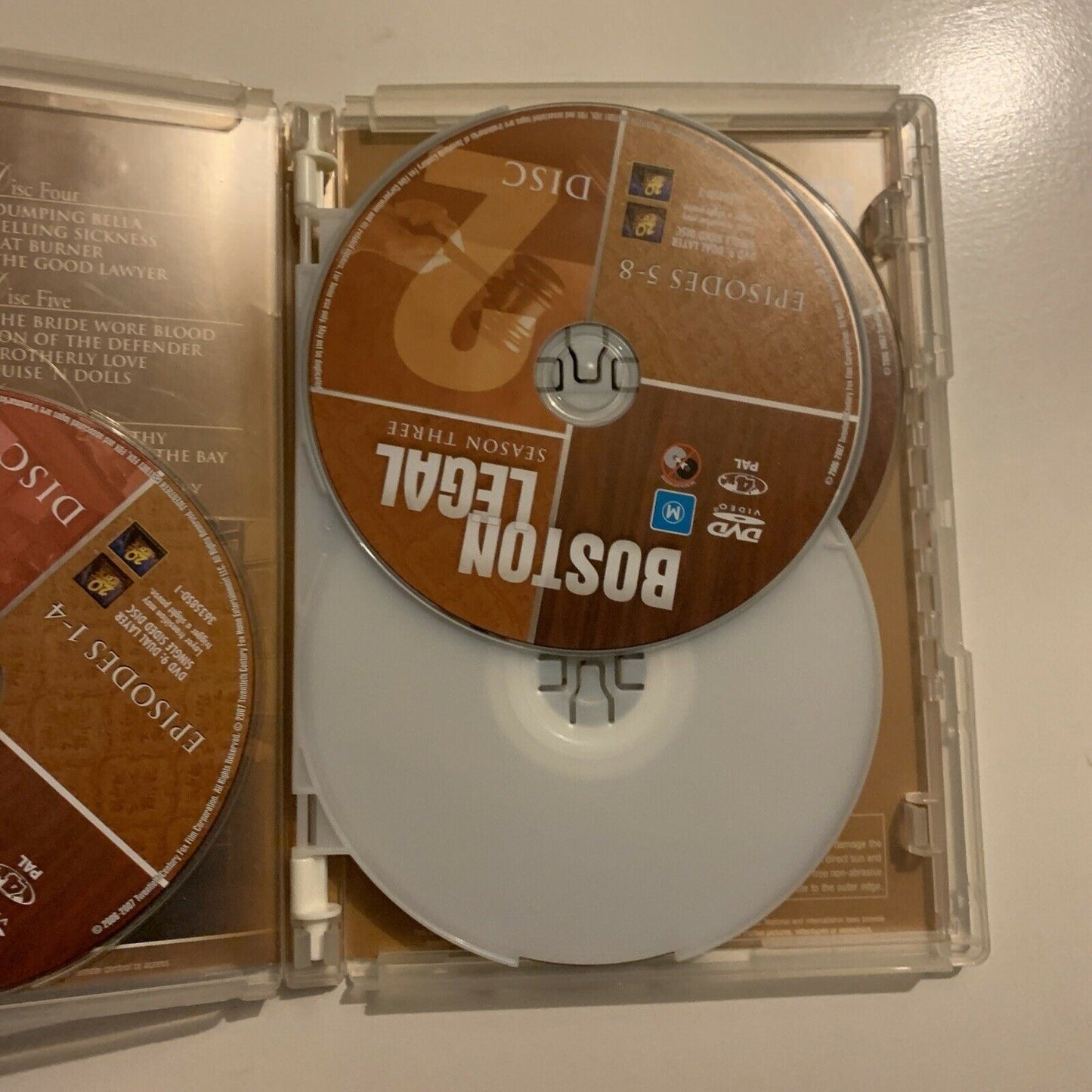 Boston Legal : Season 3 (DVD, 2007, 6-Disc) James Spader Region 4