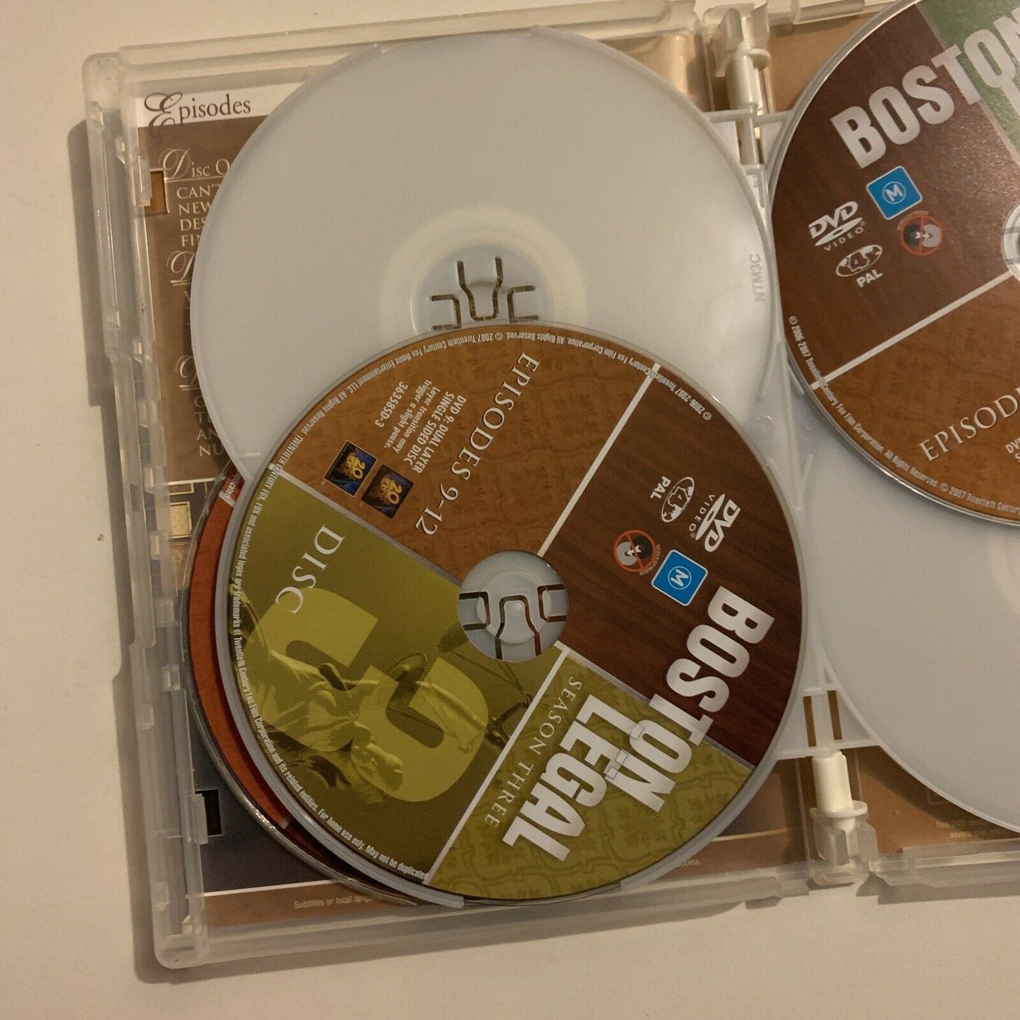 Boston Legal : Season 3 (DVD, 2007, 6-Disc) James Spader Region 4