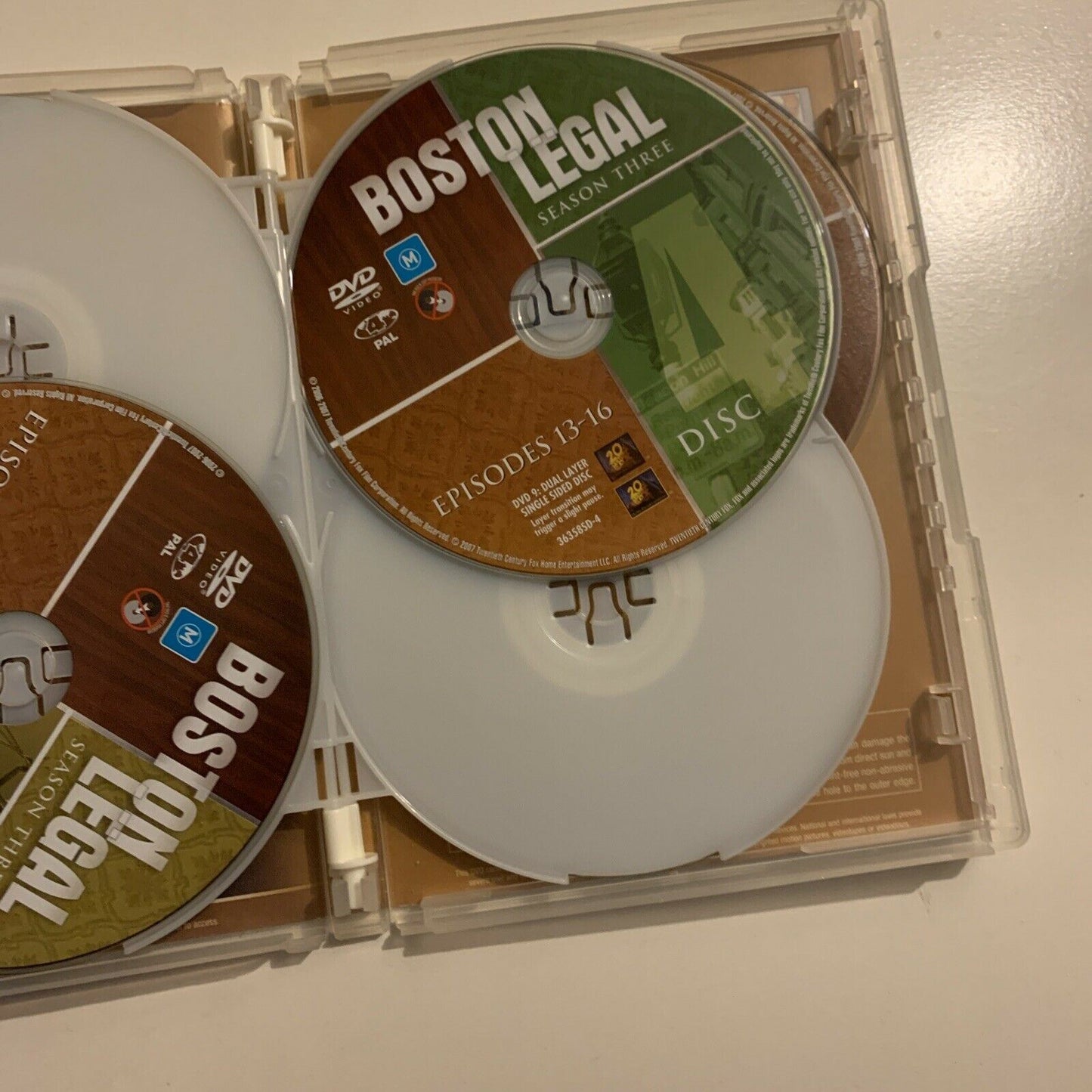 Boston Legal : Season 3 (DVD, 2007, 6-Disc) James Spader Region 4