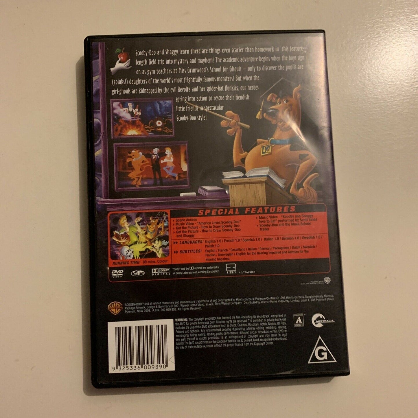 Scooby Doo And The Ghoul School (DVD, 2002) Region 4&2