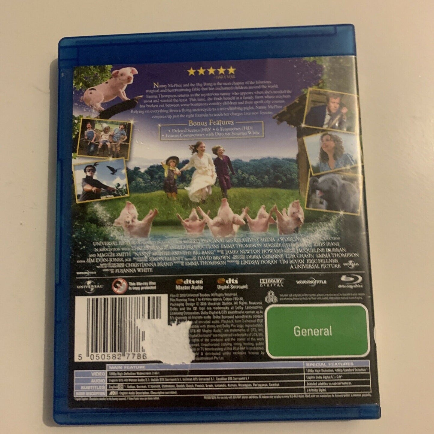 Nanny Mcphee And The Big Bang (Blu-ray, 2010) Emma Thompson All Regions