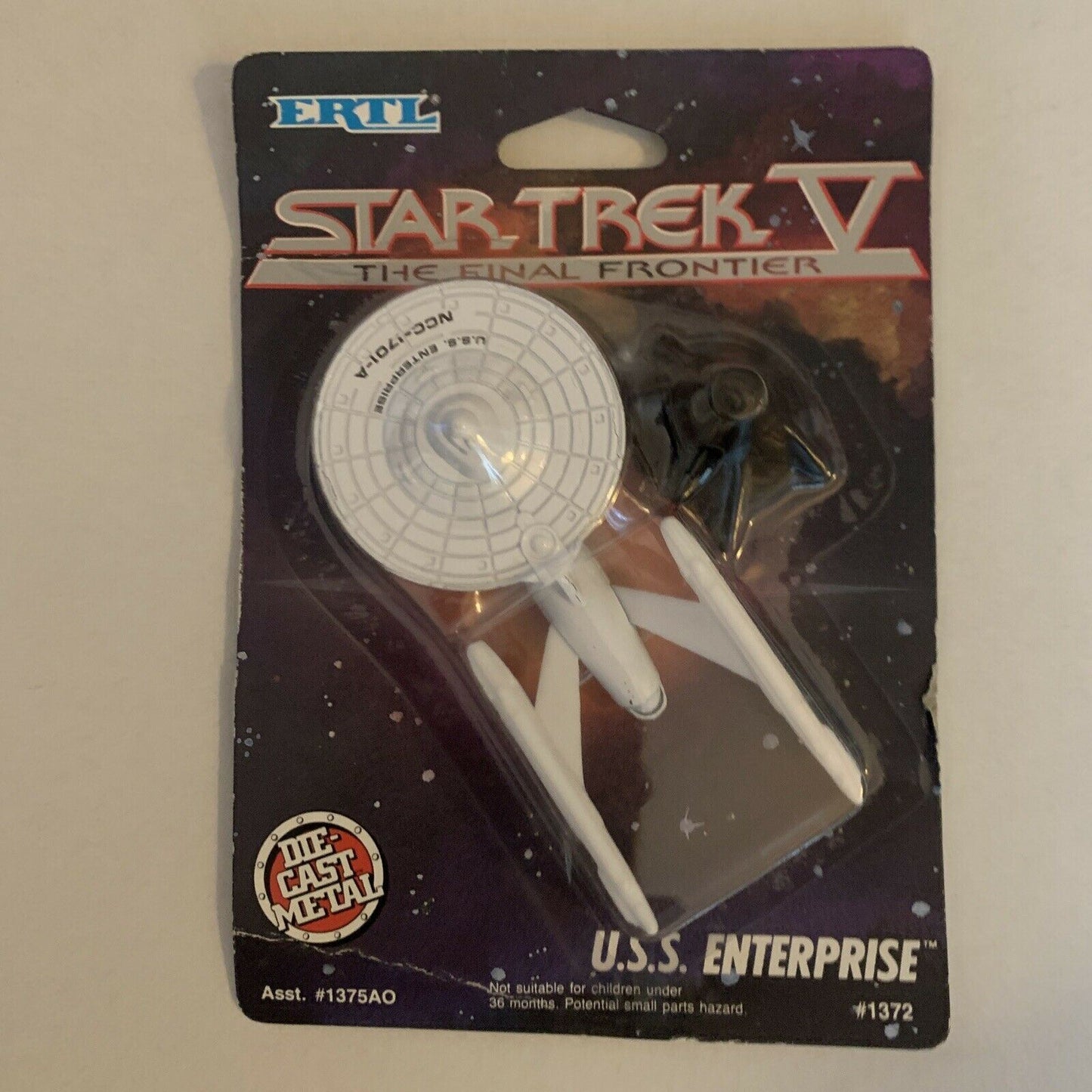 Star Trek V: The Final Frontier - U.S.S. Enterprise #1372 1989 Die-cast ERTL