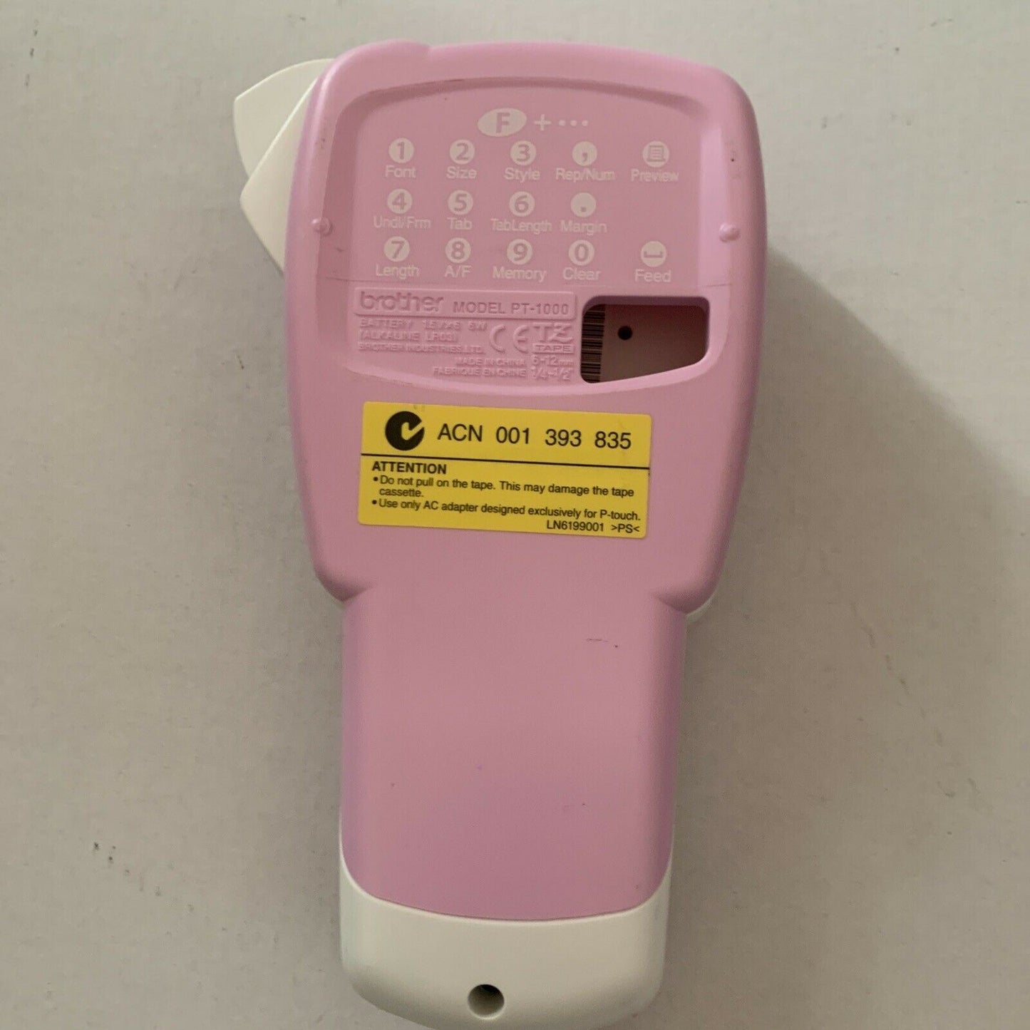 Brother P-Touch 1000 Handheld Portable Label Printer