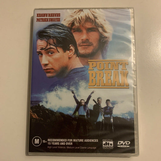 *New Sealed* Point Break (DVD, 1991) Keanu Reeves, Patrick Swayze. Region 4