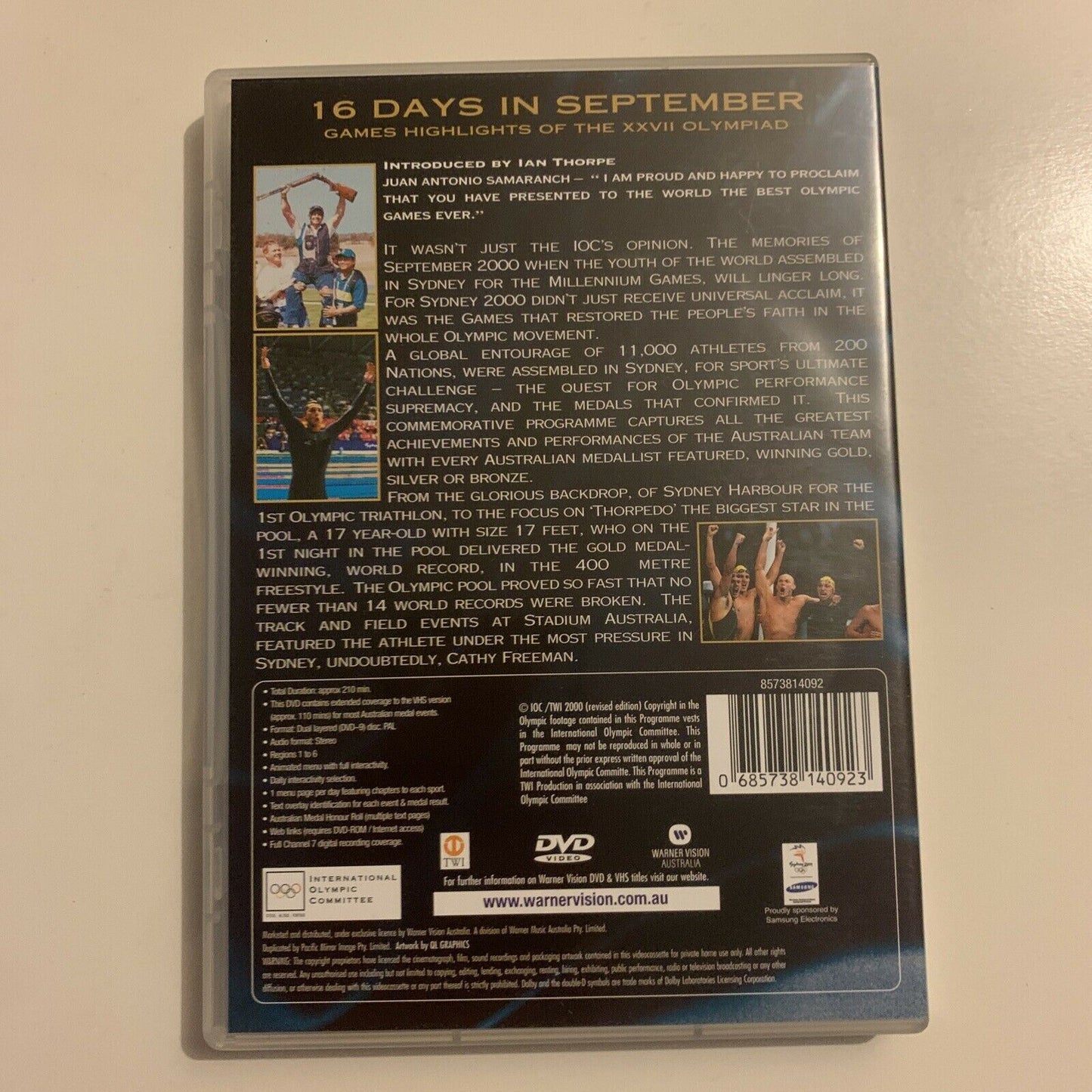16 Days In September - Games Highlights Of The XXVII Olympiad (DVD, 2000)