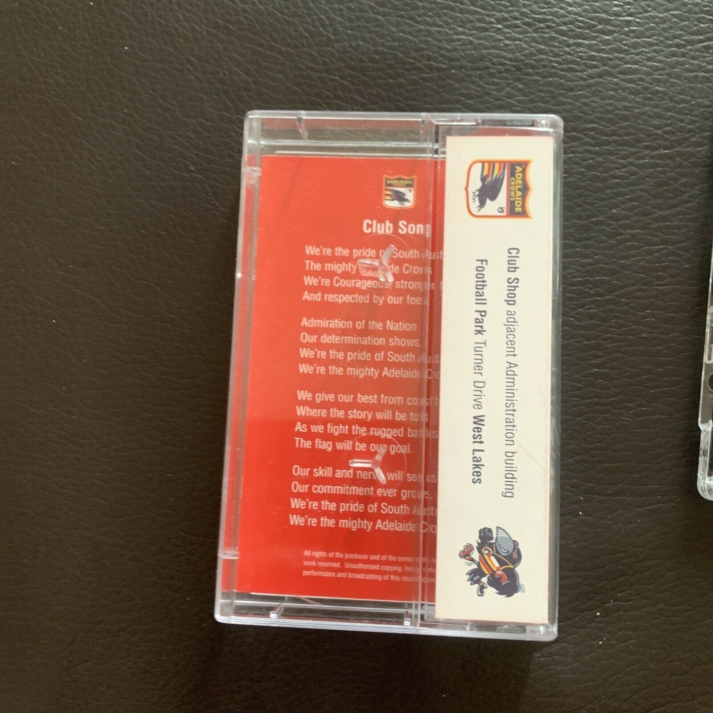 Adelaide Football Club Song - The Pride Of South Australia Cassette Tape 1997