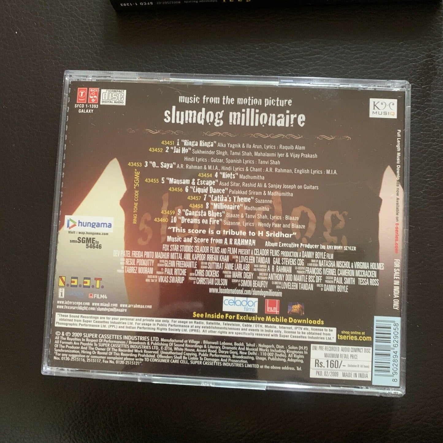 Slumdog Millionaire by Original Movie Soundtrack (CD, 2009, T-Series)