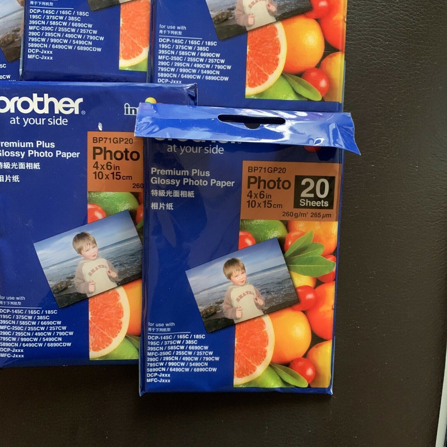 8 x Brother BP71GP20 Glossy Premium Photo Paper 20 Sheets Innobella 4x6-Inch