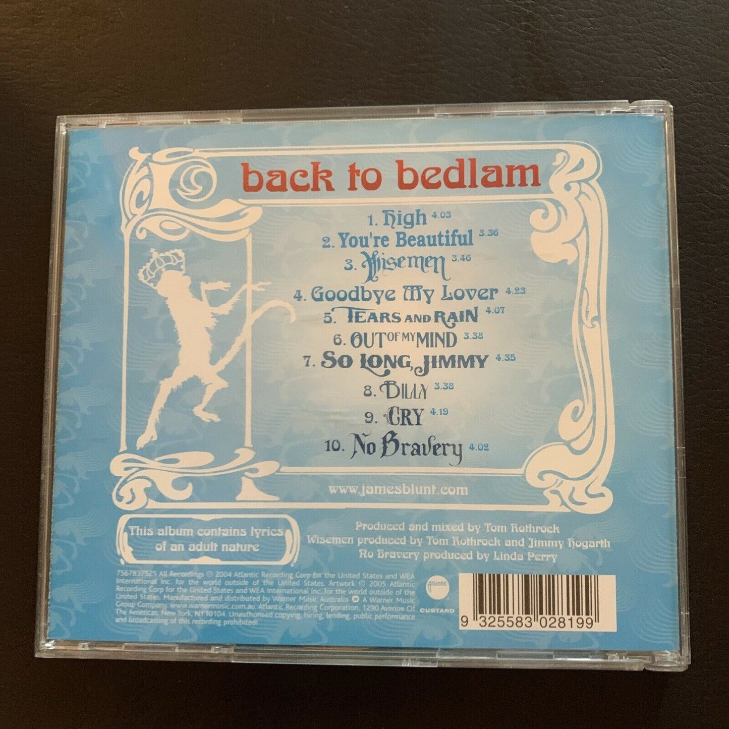 Back to Bedlam by James Blunt (CD, Oct-2005, Atlantic (Label))