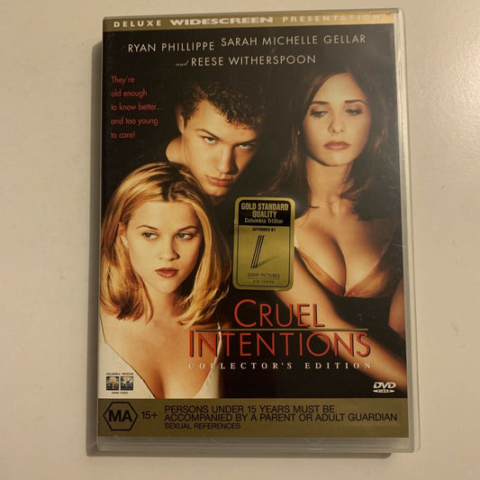 Cruel Intentions (DVD, 1999) Sarah Michelle Gellar, Reese Witherspoon Region 4&2