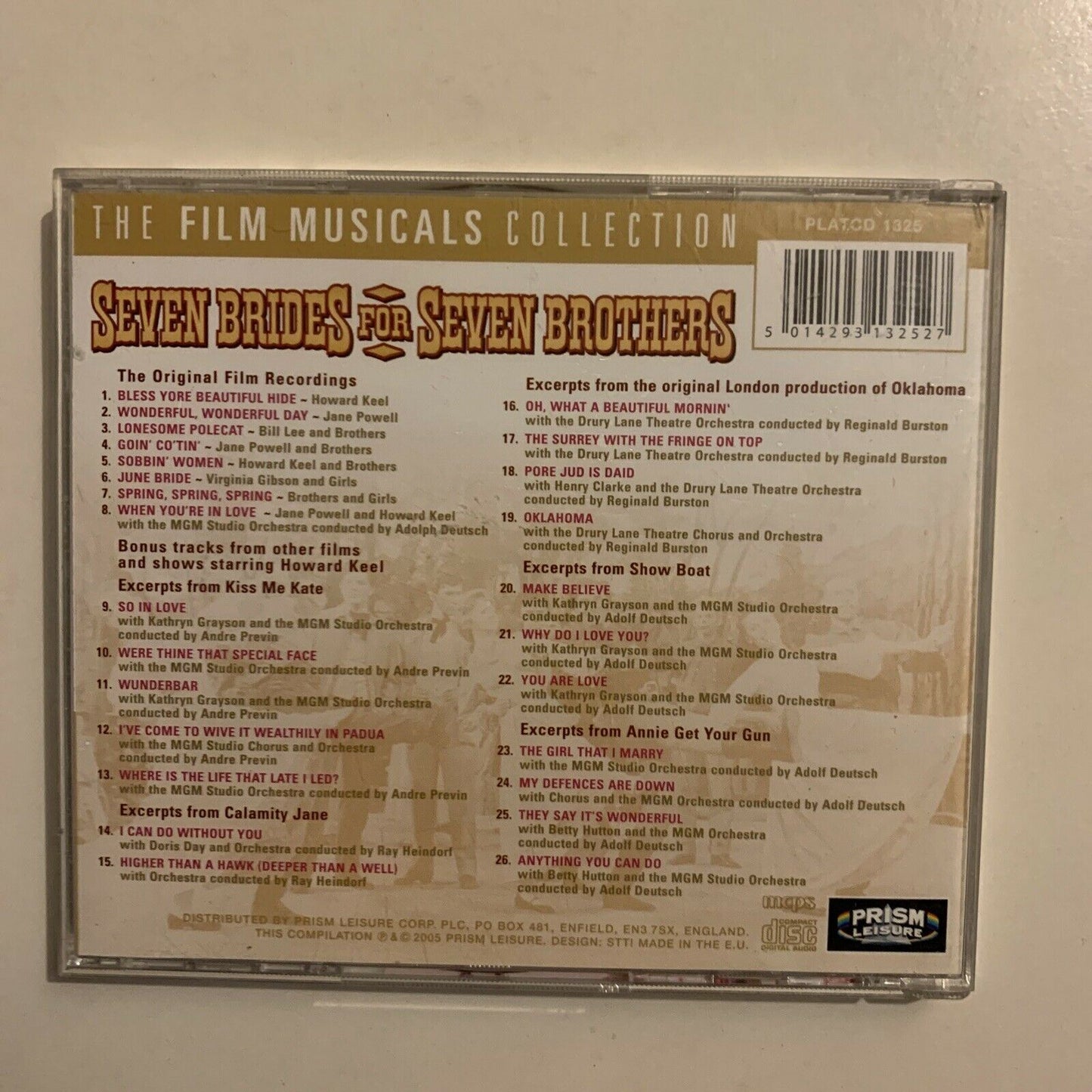 Seven Brides For Seven Brothers - Film Musical Soundtrack (CD, 2005)