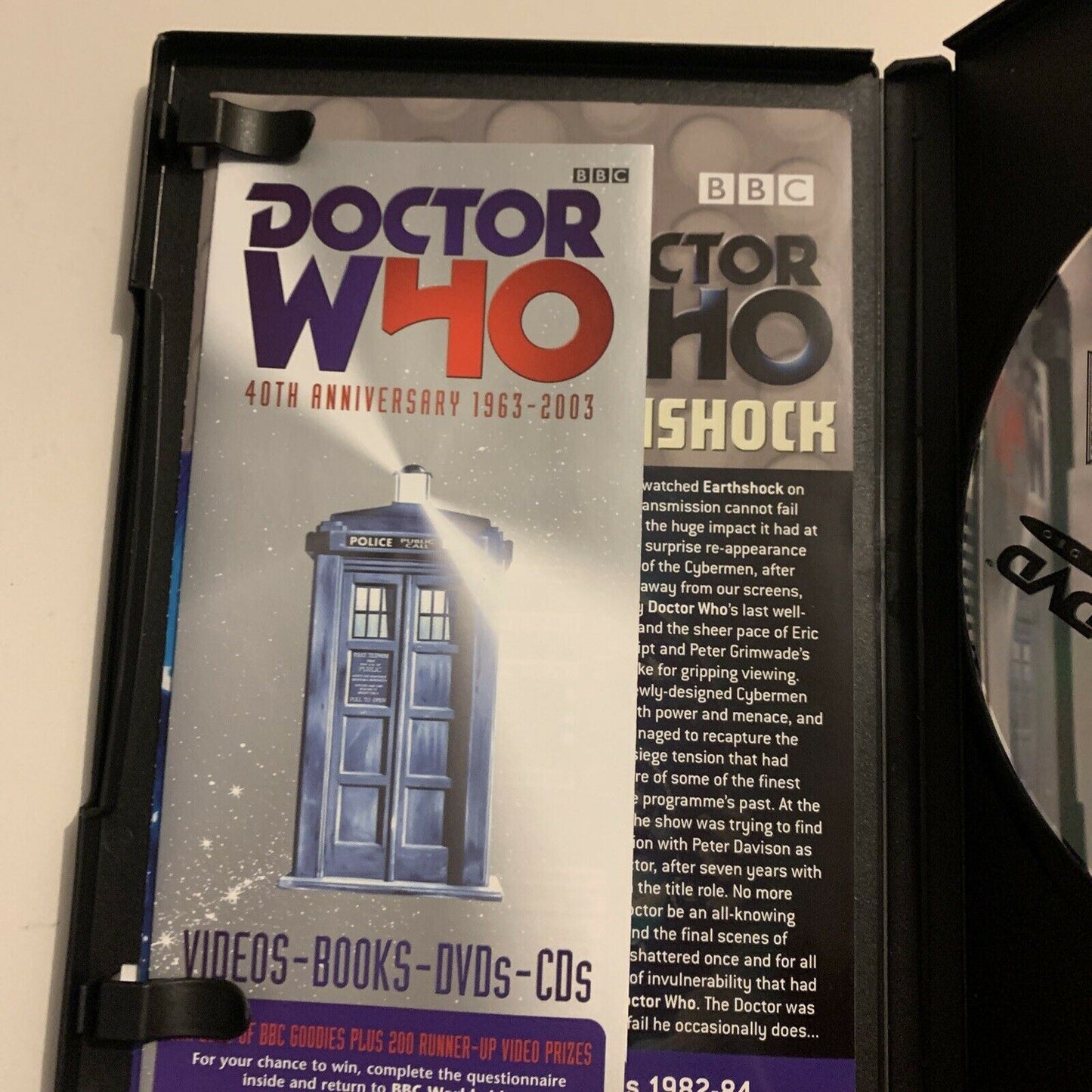 Doctor Who - Earthshock (DVD, 1982) Peter Davison BBC Region 4&2