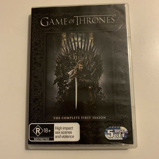Game Of Thrones : Season 1 (DVD, 2012, 5-Disc Set) Region 4&2
