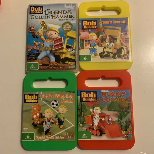 4x Bob The Builder DVD Region 4