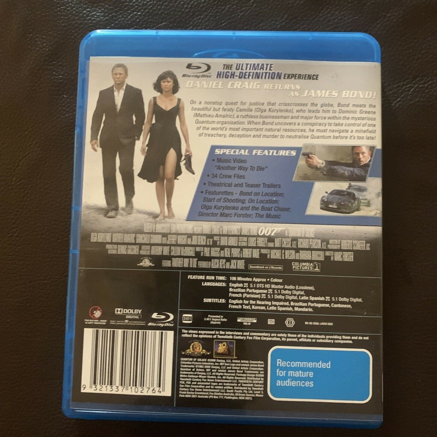 James Bond 007: Skyfall / Quantum Of Solace (Bluray, 2012) Region B