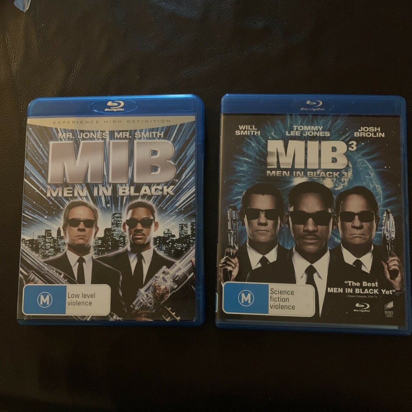Men In Black / Men In Black 3 (Blu-ray, 2012, 2-Disc) Will Smith Region B&C