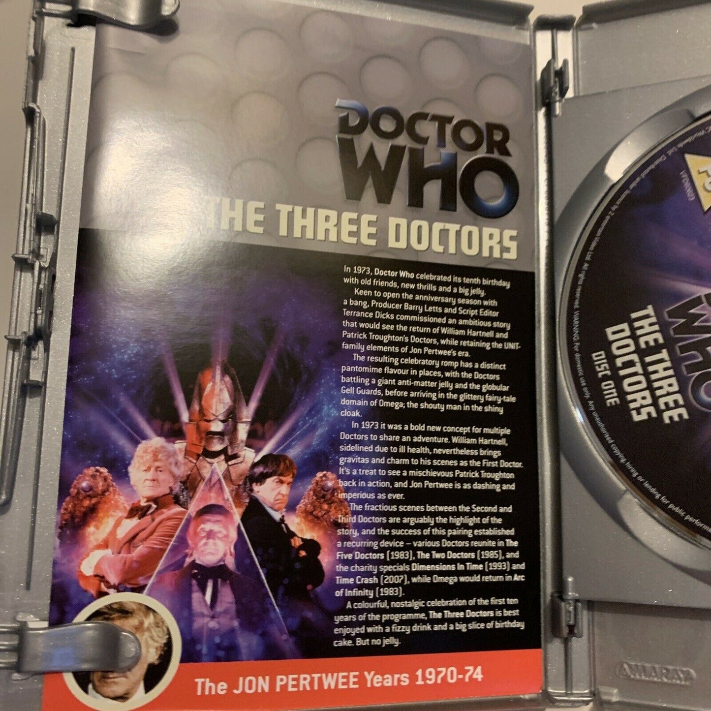 Doctor Who - The Three Doctors - Special Edition (DVD, 1973, 2-Disc) Jon Pertwee