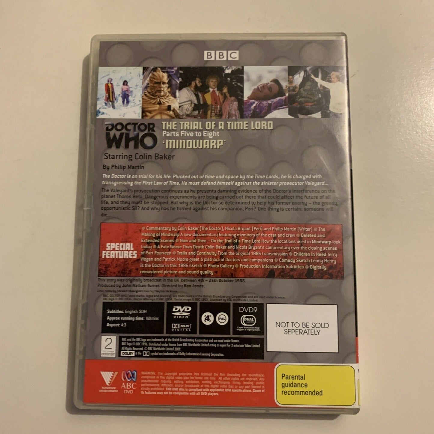 Doctor Who - The Trial Of A Time Lord - Mindwarp (DVD, 1986) Region 4&2