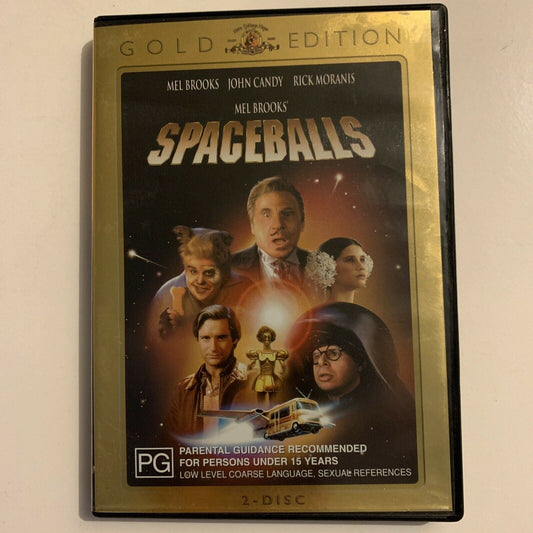Spaceballs - Gold Edition (DVD, 1987, 2-Disc) Mel Brooks Region 4&2