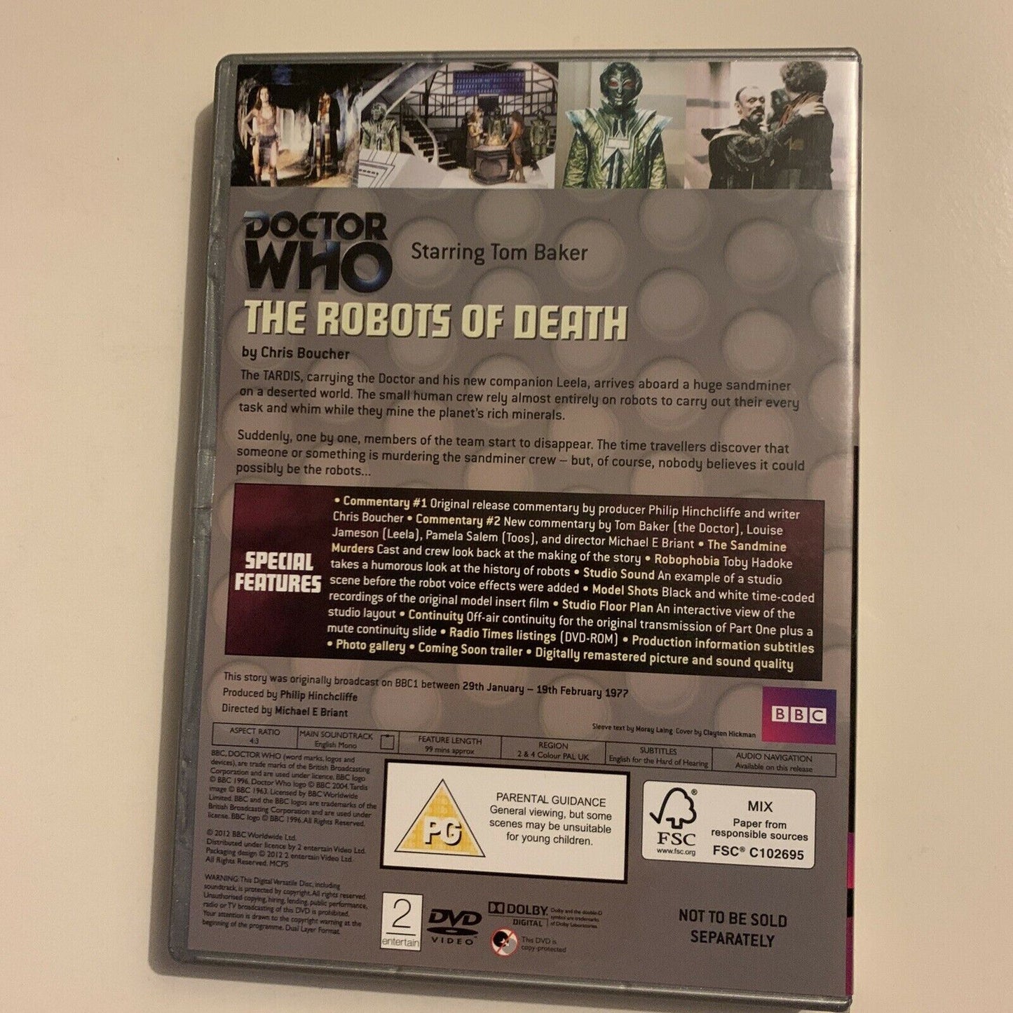 Doctor Who - The Robots Of Death - Special Edition (DVD, 1977) Region 4&2
