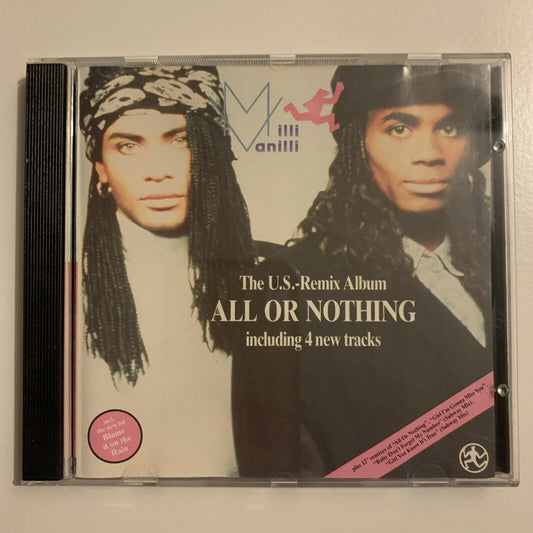 Milli Vanilli - All Or Nothing The US Remix Album (CD, 1989)