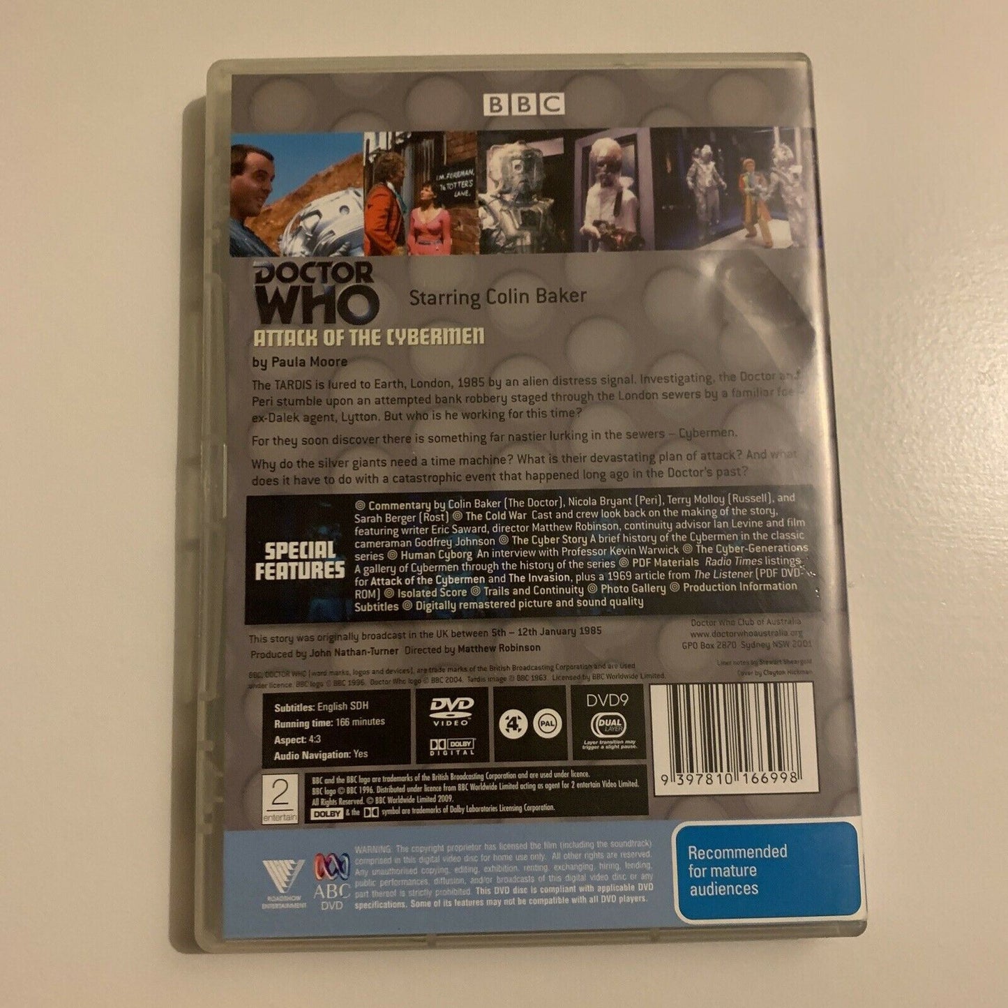 Doctor Who - Attack of the Cybermen (DVD, 1985) Colin Baker. Region 4