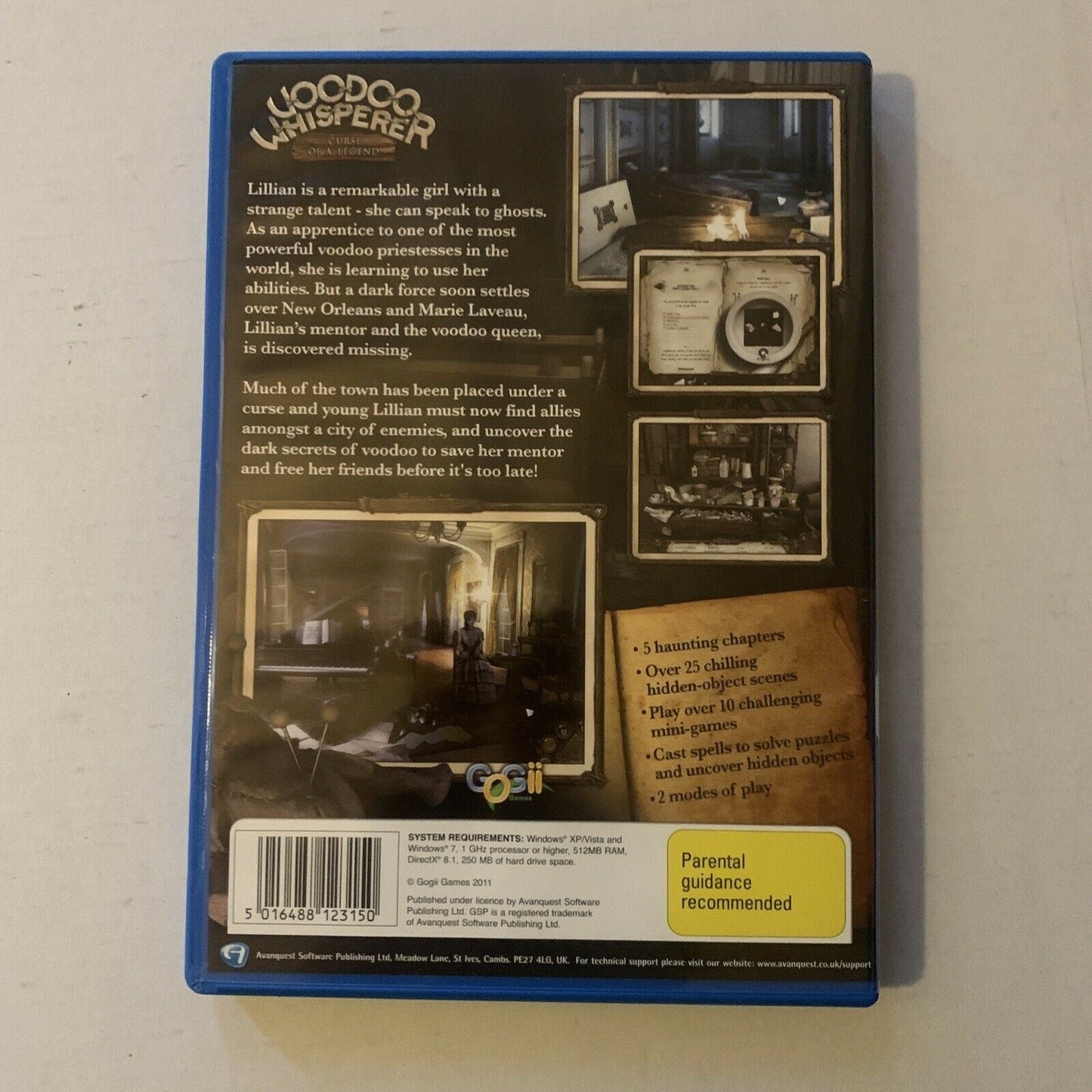 Voodoo Whisperer Curse of a Legend PC CDROM Hidden Object Adventure Game