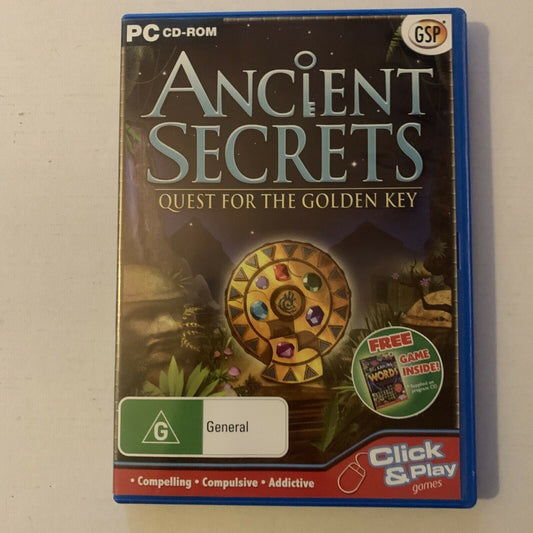 Ancient Secrets: Quest For The Gold Key CD Rom Hidden Object Game