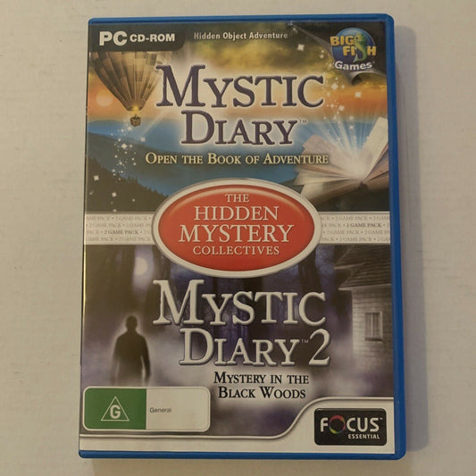 Mystic Diary / Mystic Diary 2 PC CDROM Hidden Object Game