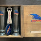 Adelaide Crows AFL Pilsner Wooden Gift Box Set Limited edition
