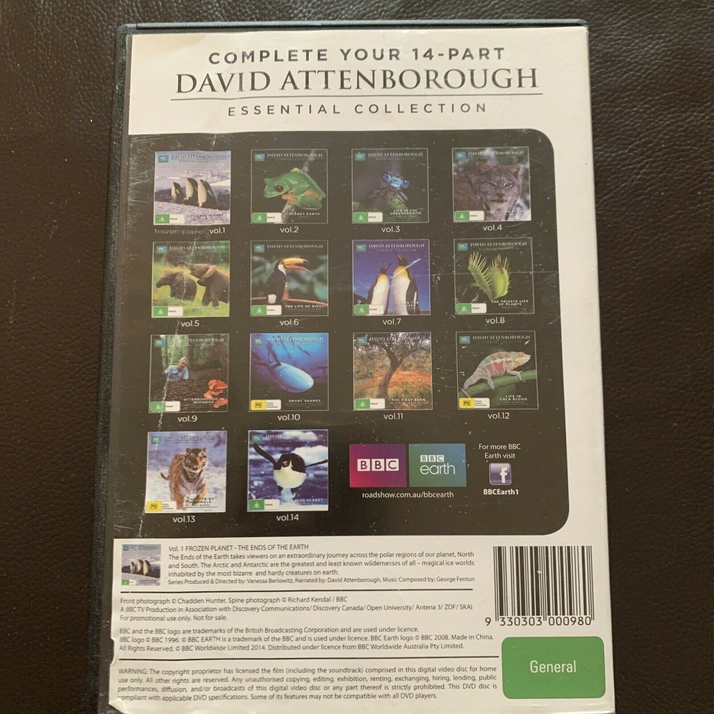 BBC Earth: David Attenborough Essential Collection (DVD, 2014, 14-Disc) Region 4