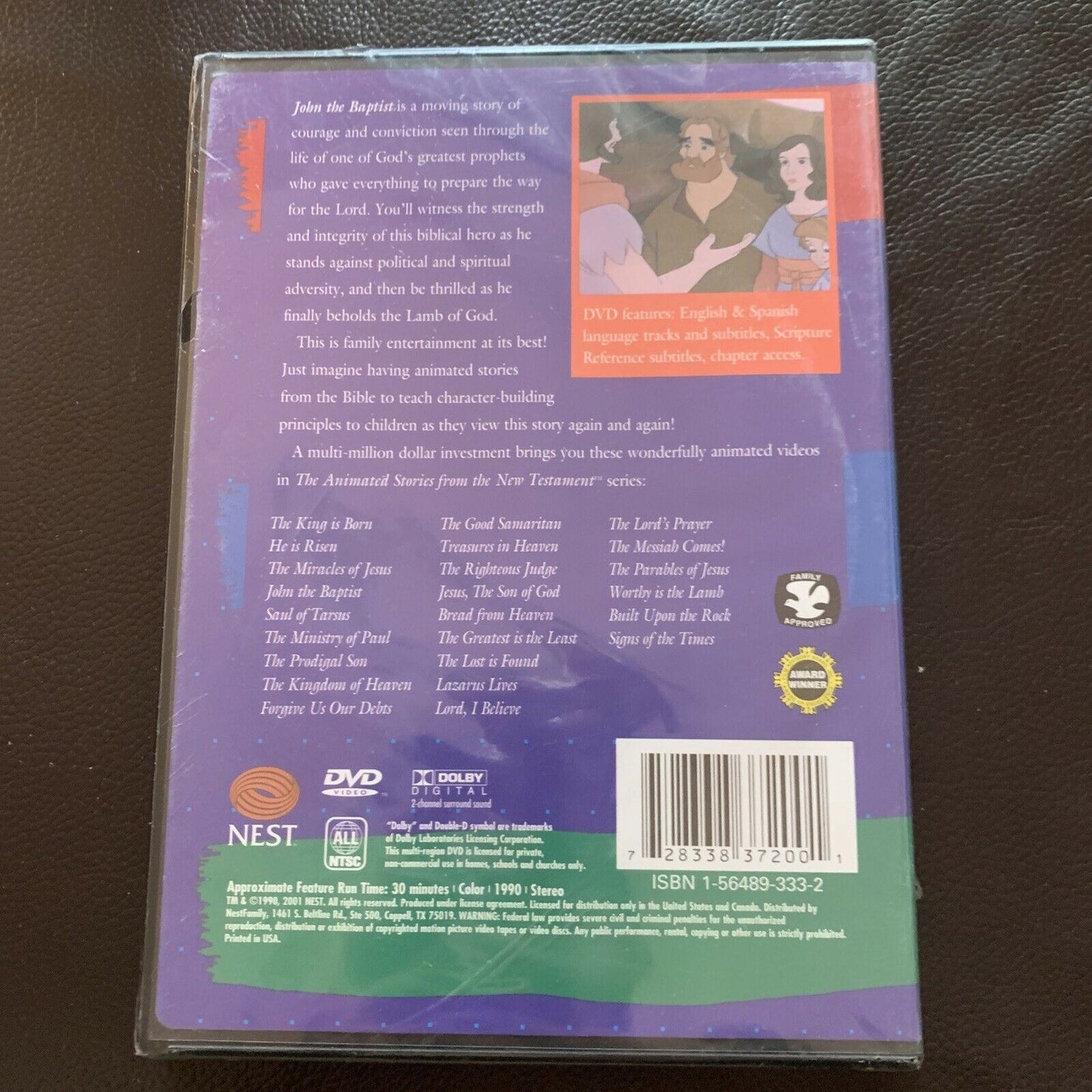 *New* The Animated Stories From The New Testament: John The Baptist (DVD, 1990)