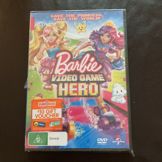 *New Sealed* Barbie - Video Game Hero (DVD, 2017) Region4