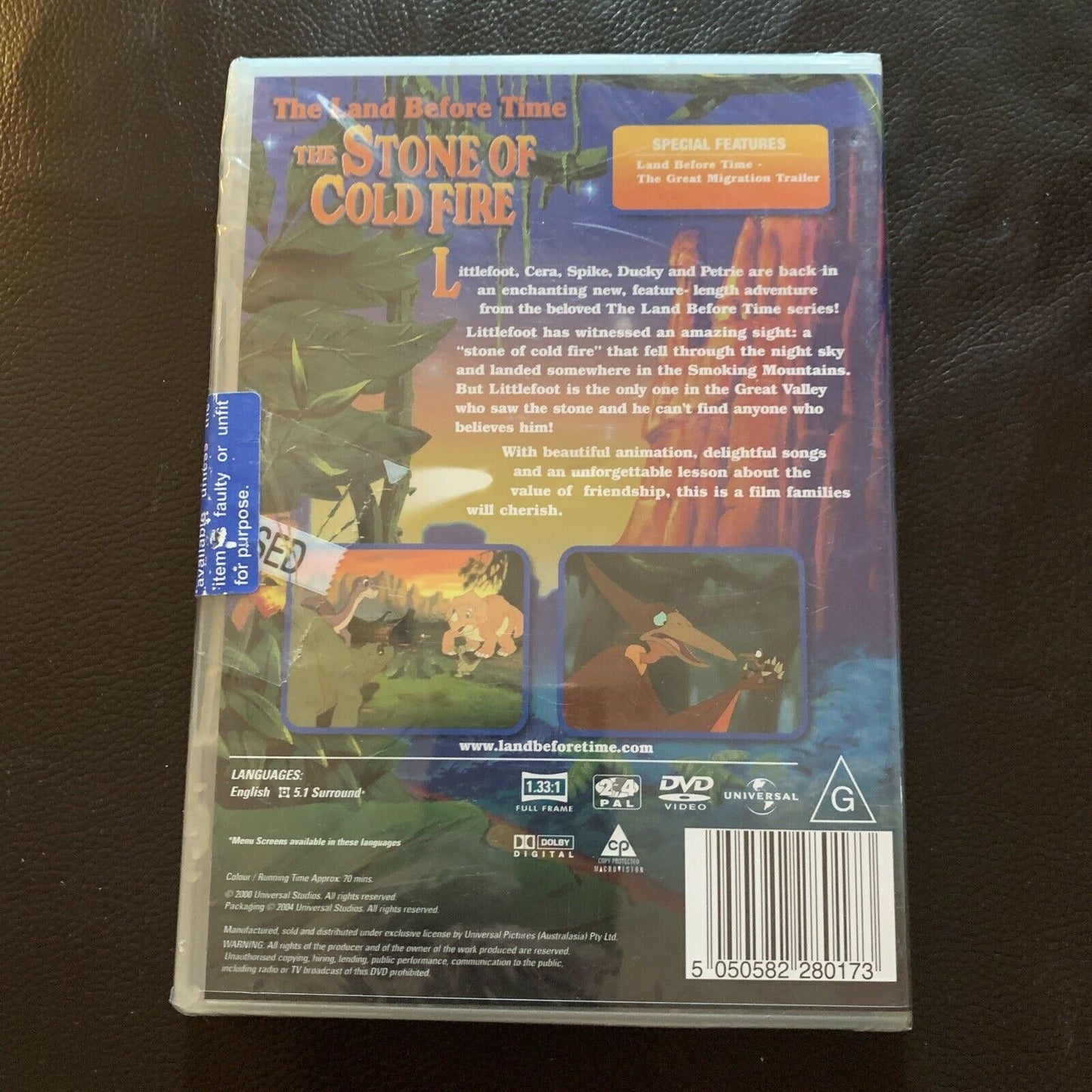 *New Sealed* The Land Before Time - The Stone Of Cold Fire : Vol 7 (DVD, 2004)