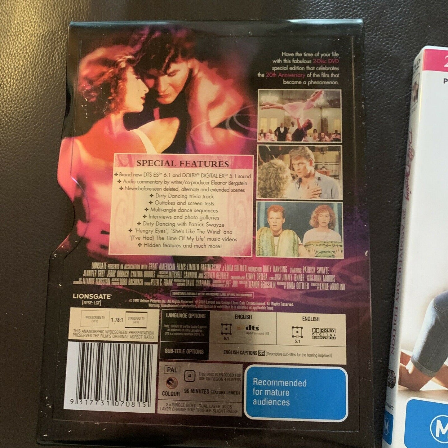 Dirty Dancing: 20th Anniversary Edition - Steel Book (DVD, 1987, 2-Disc) Region4